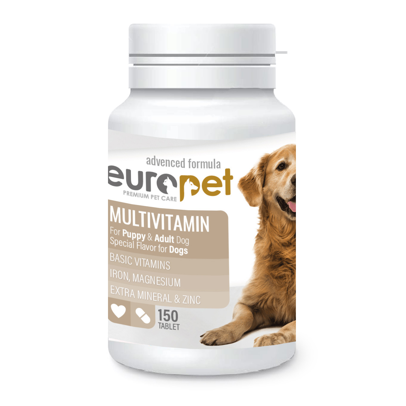  قرص مولتی‌ ویتامین یوروپت مخصوص سگ (Europet Multivitamin Dog) 