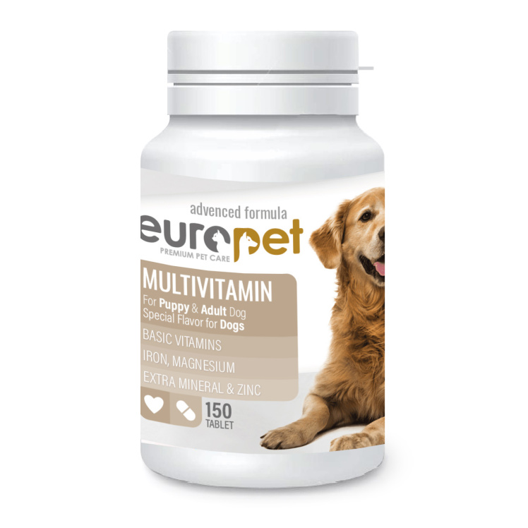قرص مولتی‌ ویتامین یوروپت مخصوص سگ (Europet Multivitamin Dog)