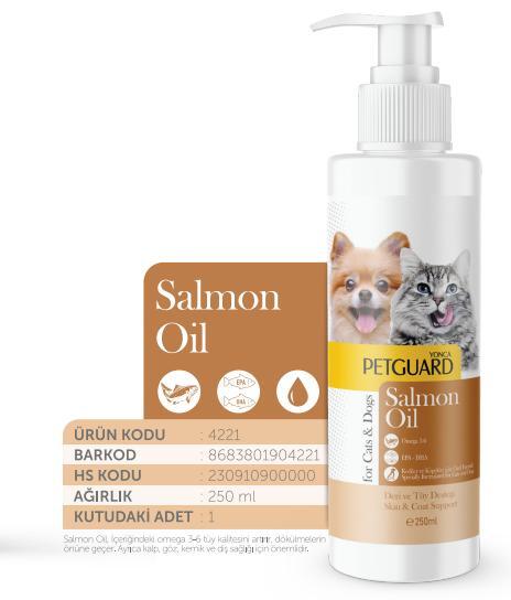  Petguard Salmon Oil برای سلامت پوست و مو حیوانات 