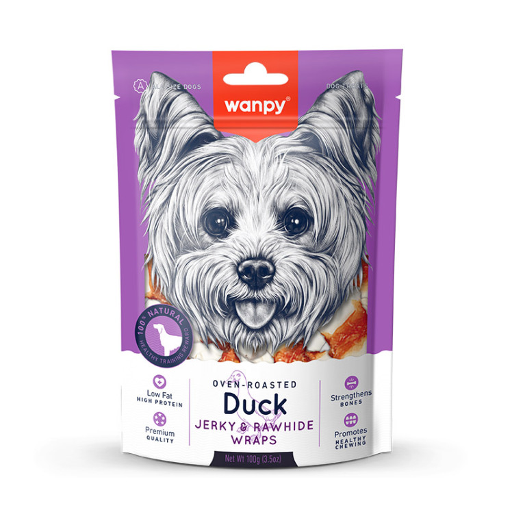 تشویقی سگ ونپی Duck Jerky & Rawhide Wraps