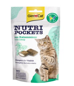تشویقی گربه جیم کت Nutri Pockets Multi Vitamin Catnip تشویقی مغزدار گربه با طعم کت نیپ