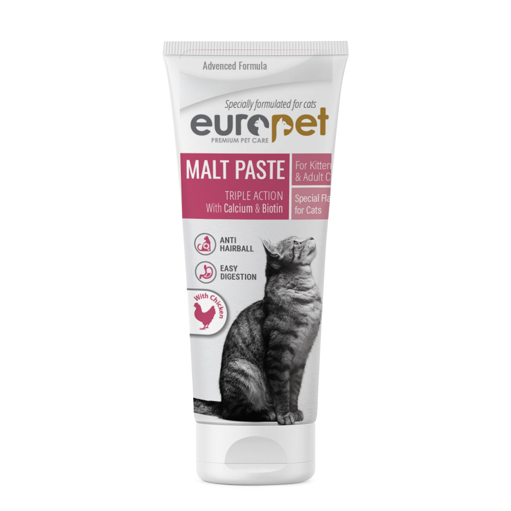  خمیر مالت گربه یوروپت با طعم مرغ Europet Malt Chicken Paste 
