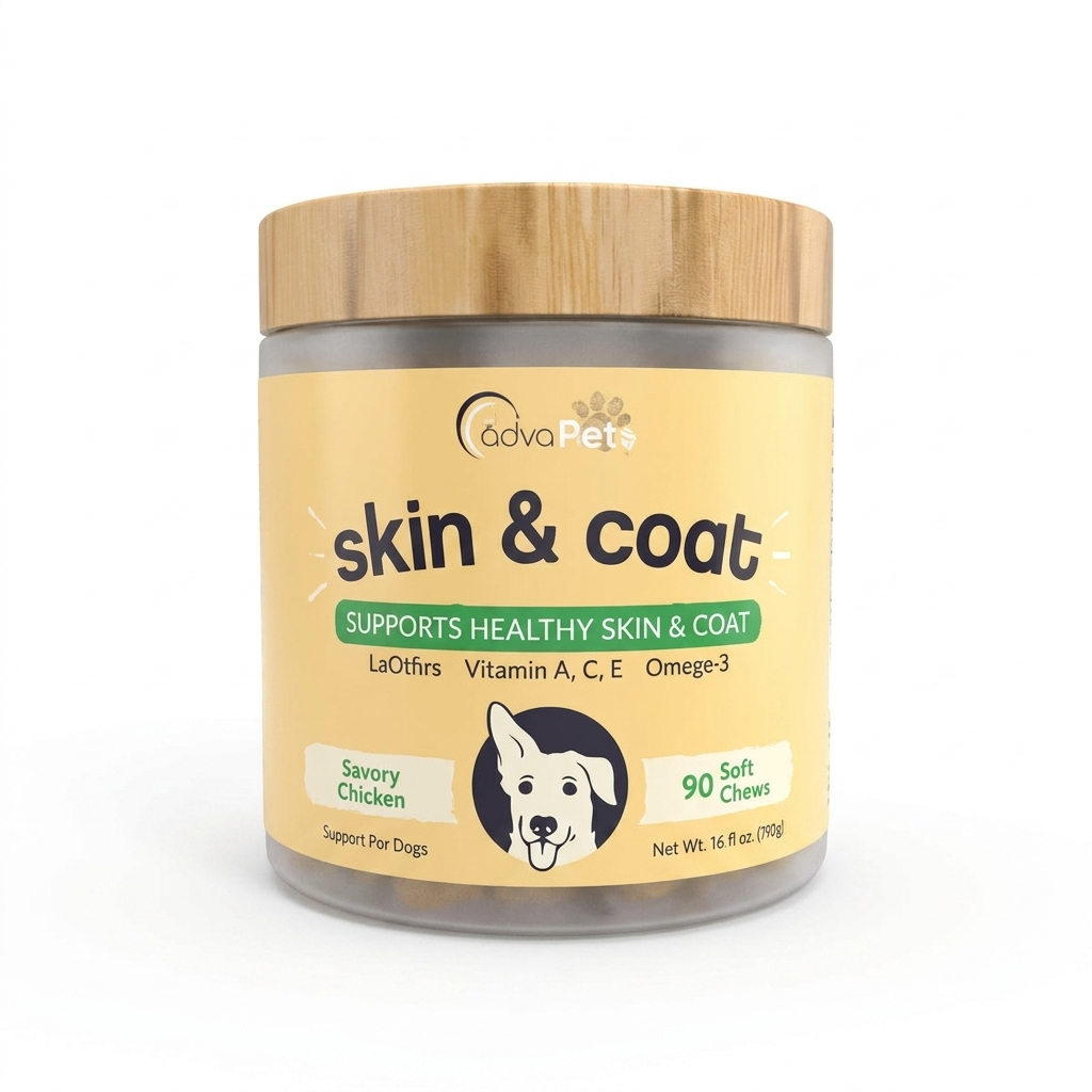  مکمل سافت چو پوست و مو سگ ادواکر AdvaMate Skin & Coat Soft Chews 