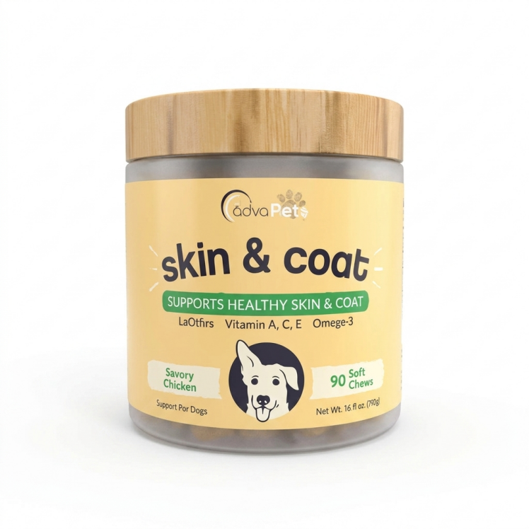 مکمل سافت چو پوست و مو سگ ادواکر AdvaMate Skin & Coat Soft Chews
