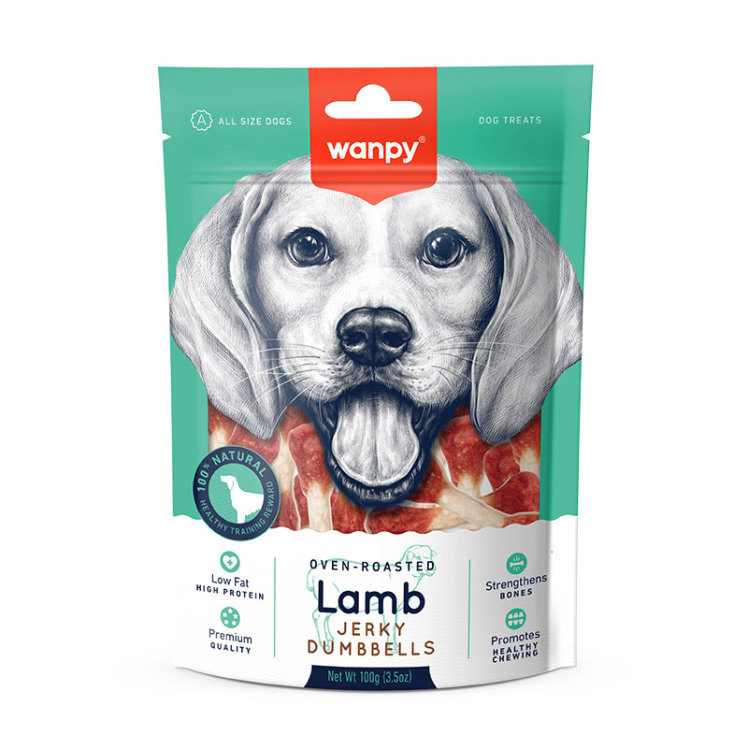 تشویقی سگ ونپی Lamb Jerky Dumbbells