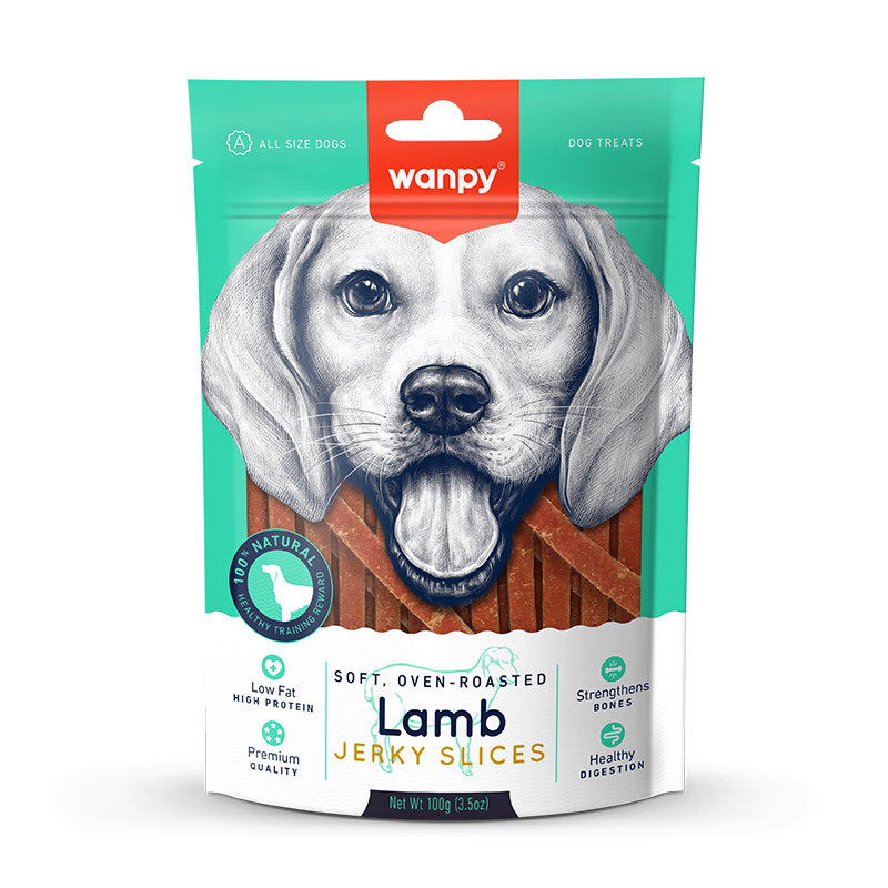 تشویقی سگ ونپی Soft Lamb Jerky Slices 100 گرم