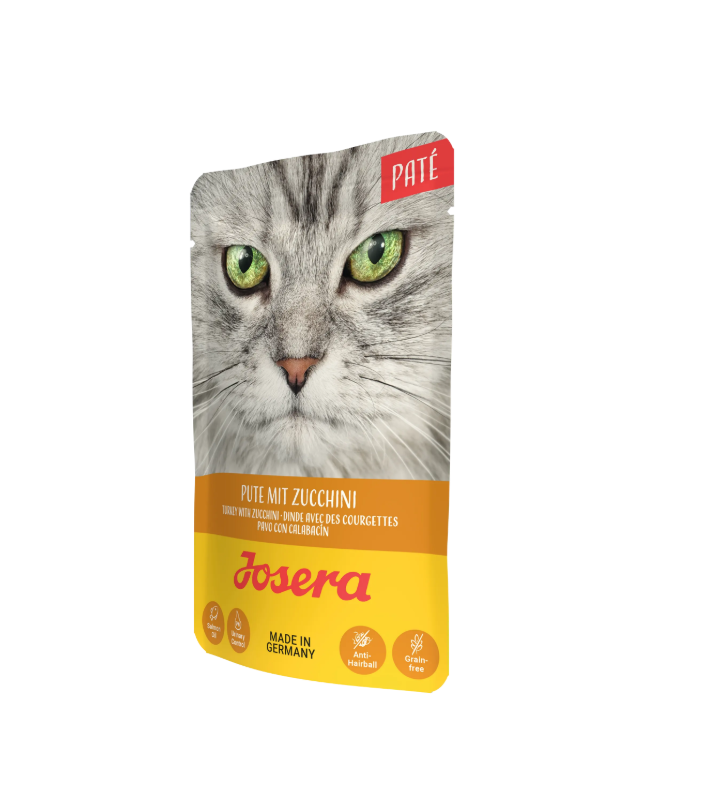 پوچ پته گربه جوسرا با طعم بوقلمون و کدوسبز ۸۵ گرمی Josera Cat Paté Pouch Turkey with Zucchini 85g