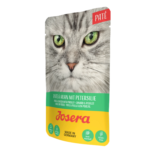 پوچ پته گربه جوسرا طعم مرغ و اردک به همراه جعفری ۸۵ گرمی Josera Cat Paté Pouch Chicken & Duck with Parsley 85g