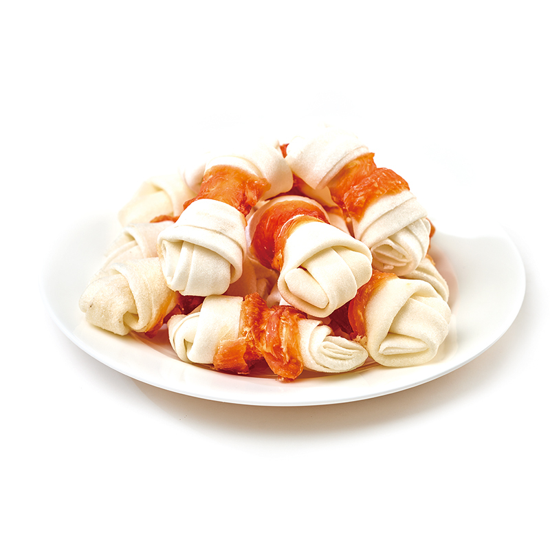  تشویقی سگ ونپی مدل Chicken Jerky & Rawhide Wraps وزن 100 گرم wanpy 