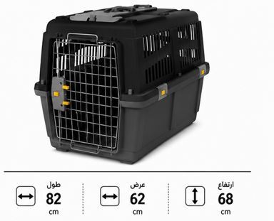  باکس حمل حیوانات هپی پت طرح رها سایز 6 مشکی 
