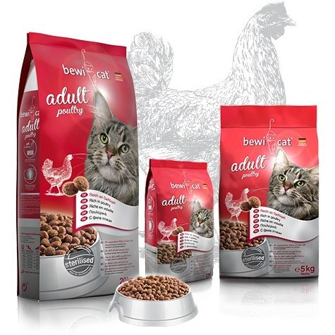 غذای خشک گربه بالغ بوی‌ کت Bewi Cat Adult poultry