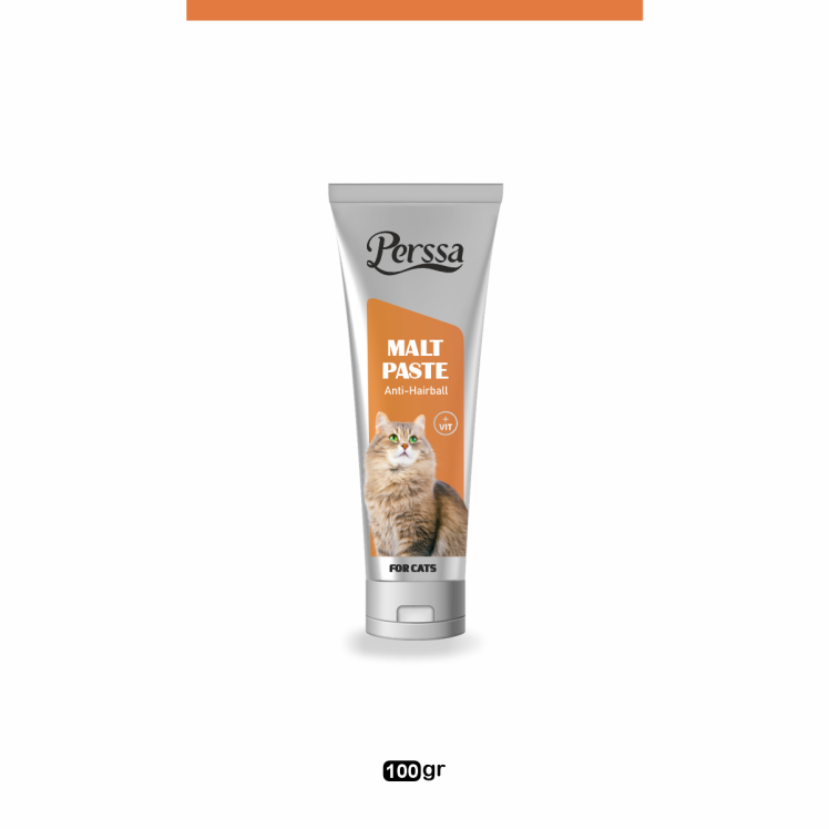 خمیر مالت و مولتی ویتامین گربه پرسا (Perssa Malt & Multivitamin Paste) 100 گرم