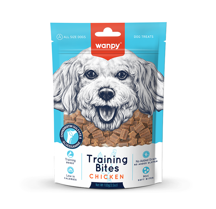  تشویقی آموزشی سگ ونپی طعم مرغ Wanpy Training Bites Chicken Recipe 