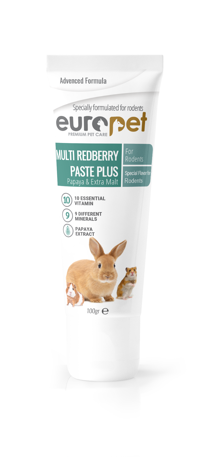  خمیر مولتی ویتامین جوندگان یوروپت Europet Multi Raspberry Paste Plus 