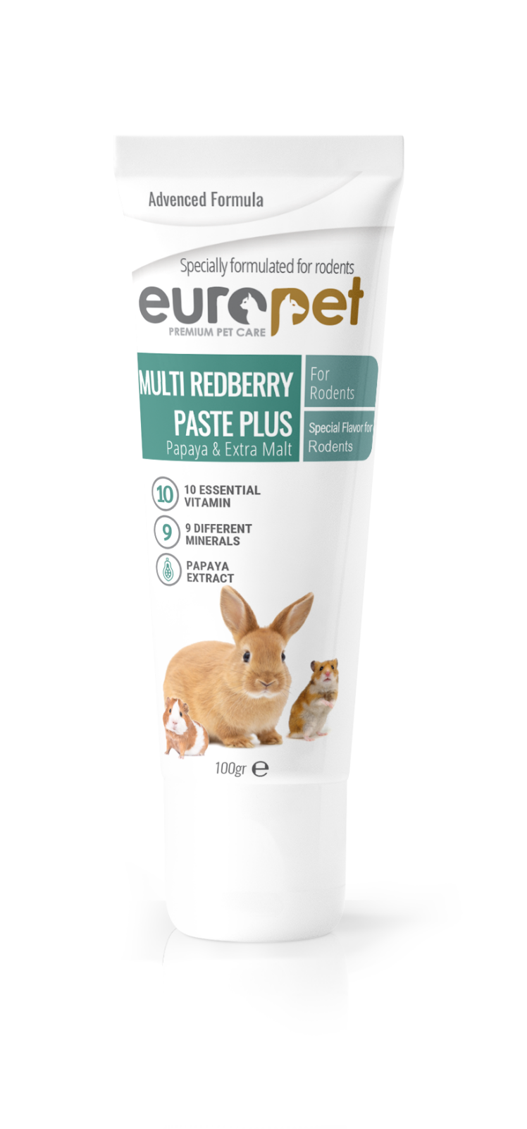 خمیر مولتی ویتامین جوندگان یوروپت Europet Multi Raspberry Paste Plus