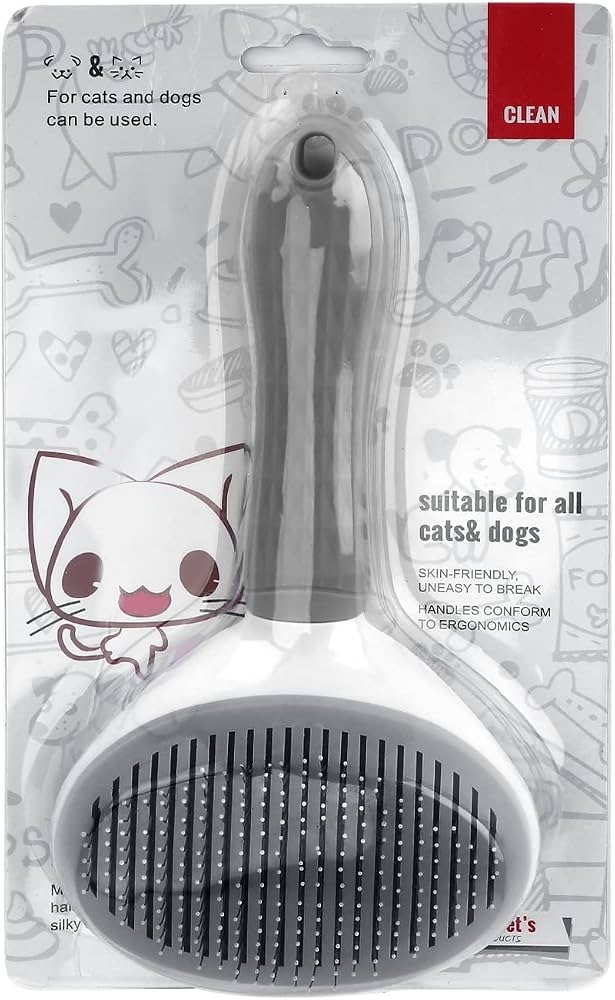  برس خودتمیزشونده سگ و گربه دیپتس | Depets Self Cleaning Slicker Brush 