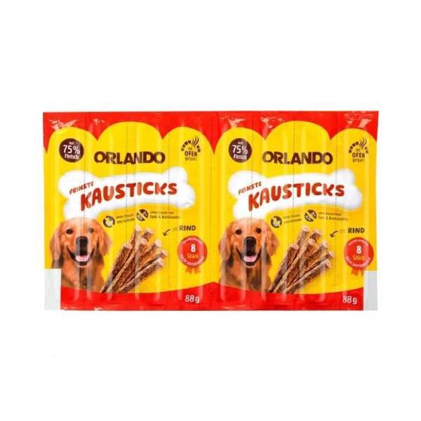 تشویقی مدادی سگ اورلاندو گوشت گاو Orlando Dog Meaty Sticks Beef
