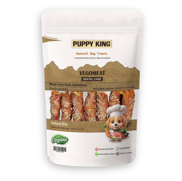 تشویقی سگ Puppy King مدل VegoMeat Dental Care (Natural Bite)