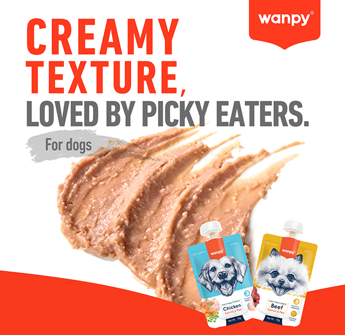 غذای مرطوب سگ Wanpy Beef Meat Paste