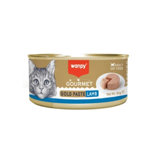 کنسرو گربه ونپی گلد با طعم بره 85 گرم (Wanpy Gourmet Gold Paste Adult Cat Food Lamb)