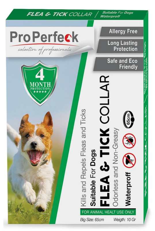 قلاده گیاهی ضد کک و کنه پروپرفک مخصوص سگ 65 سانتی‌متر (Pro Perfeck Herbal Flea & Tick Collar for Dogs)