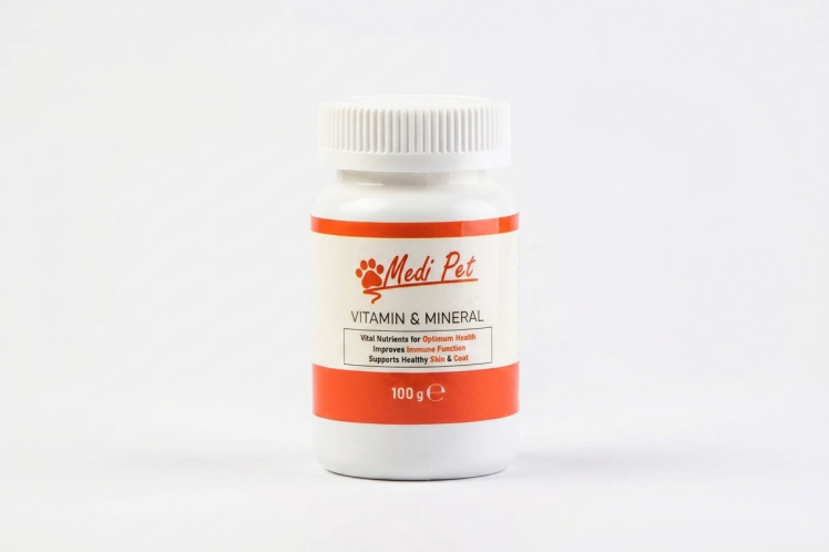 پودر ویتامین و مینرال مدی پت مخصوص حیوانات خانگی MediPet Vitamin & Mineral