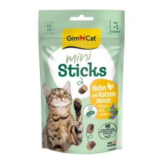 تشویقی مدادی گربه جیم کت Mini Sticks Chicken with Catnip تشویقی گربه با طعم مرغ و کت نیپ