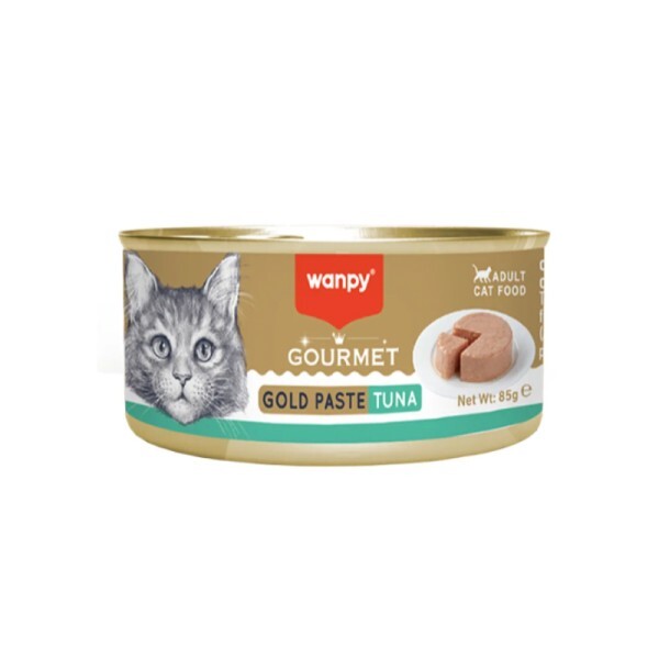 کنسرو گربه ونپی گلد با طعم ماهی تن 85 گرم (Wanpy Gourmet Gold Paste Adult Cat Food Tuna)