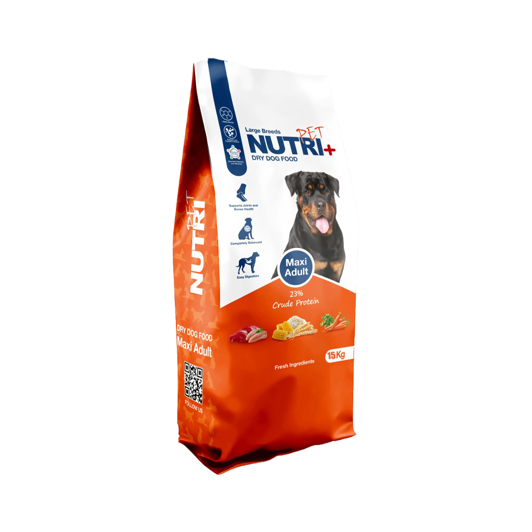  غذای خشک نوتری پلاس سگ بالغ ۲۳٪ پروتئین Nutri Plus Adult Dog Food 23% Protein 