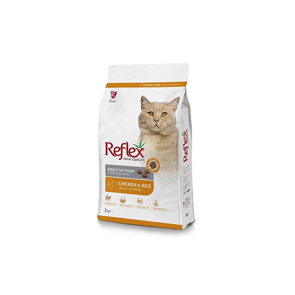  غذای خشک گربه بالغ رفلکس (مرغ و برنج) Reflex Adult Cat Food (Chicken & Rice) 