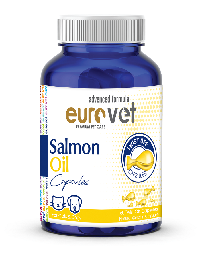 کپسول روغن سالمون یوروپت مخصوص سگ و گربه (Europet Salmon Oil Capsules)
