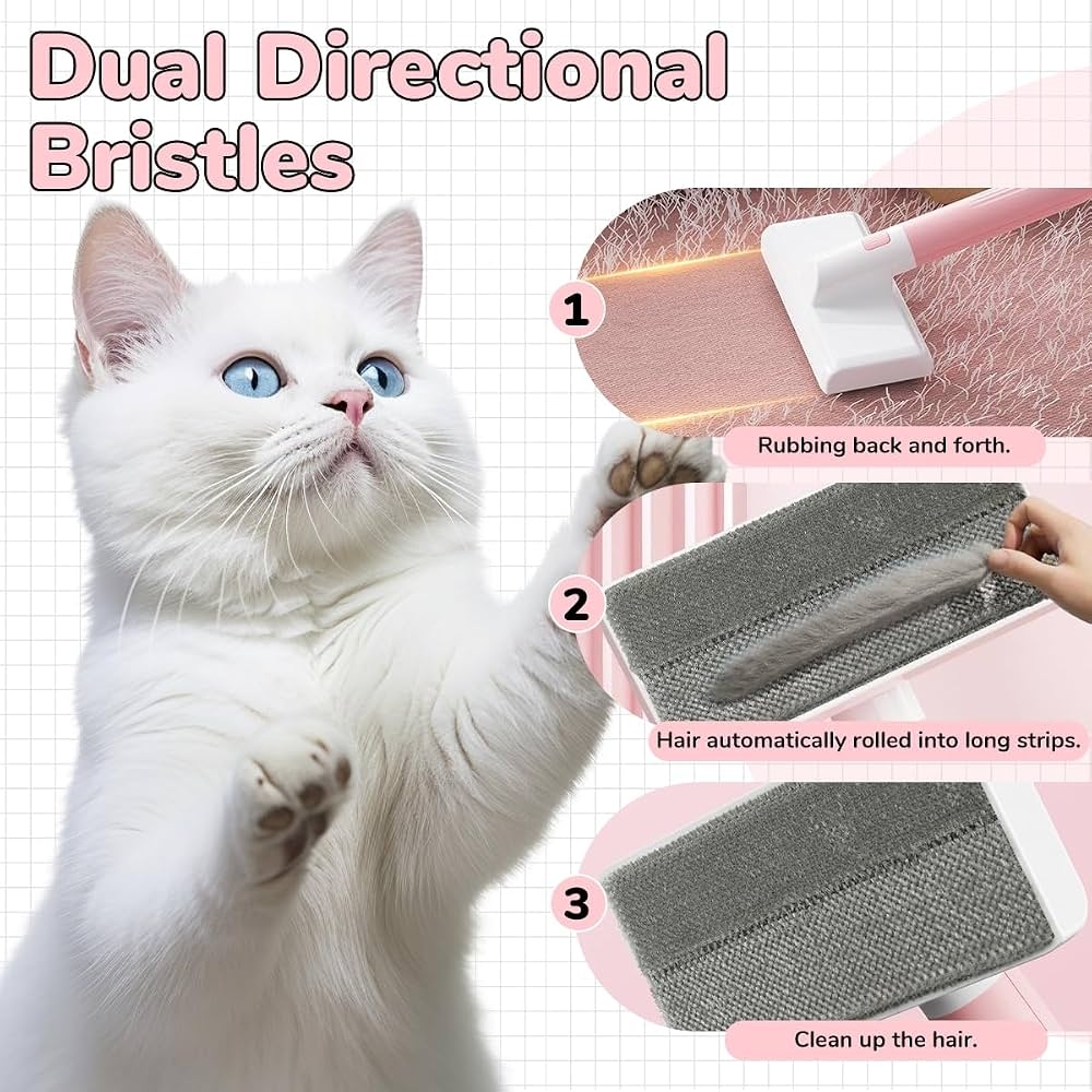  برس پرزگیر موی حیوانات Qpets مدل 2-Way Pet Hair Remover 