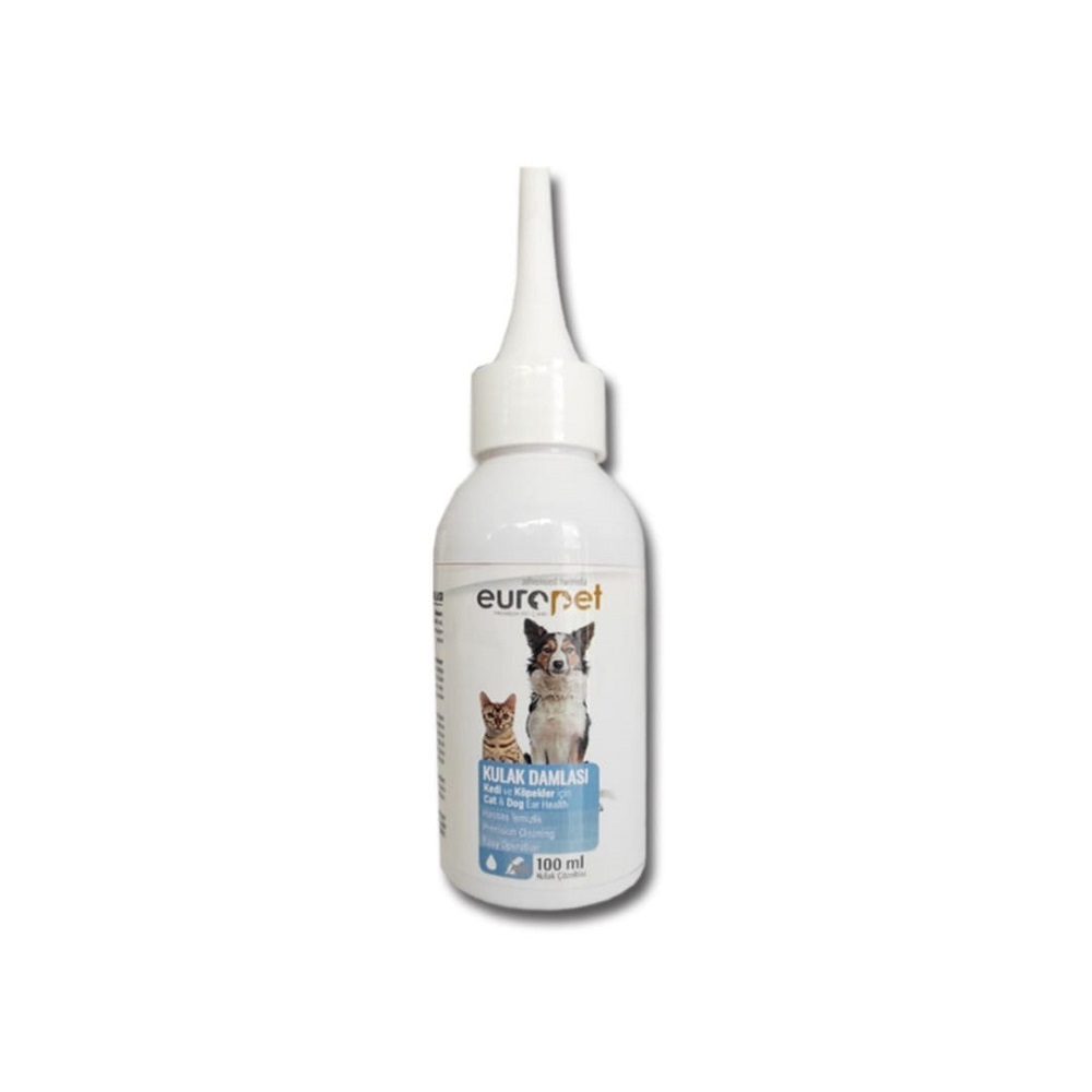  قطره پاک‌کننده گوش سگ و گربه یوروپت مدل Ear Drops حجم 100 میلی‌لیتر 