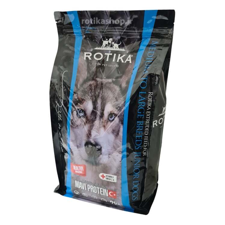 غذای خشک سگ روتیکا پاپی (جونیور) نژاد متوسط و بزرگ Dog Maxi Junior Rotika