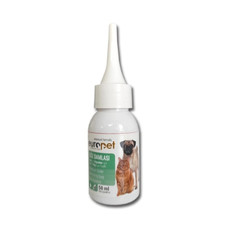 قطره پاک‌کننده و مراقبت از چشم سگ و گربه یوروپت مدل Eye Drops حجم 50 میلی‌لیتر