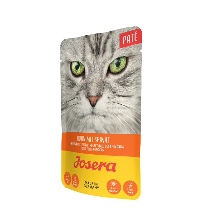  پوچ پته گربه جوسرا طعم مرغ و اسفناج ۸۵ گرمی Josera Cat Paté Pouch Chicken & Spinach 85g 