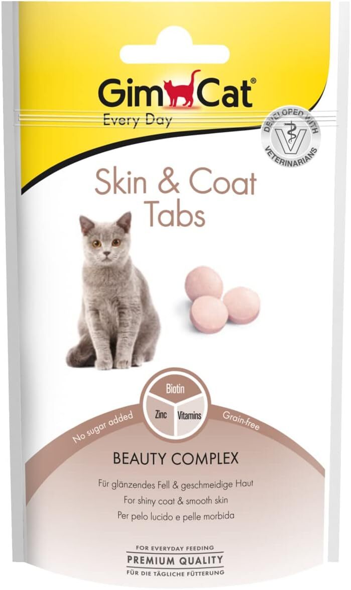 قرص پوست و موی گربه جیم کت Skin & Coat Tabs