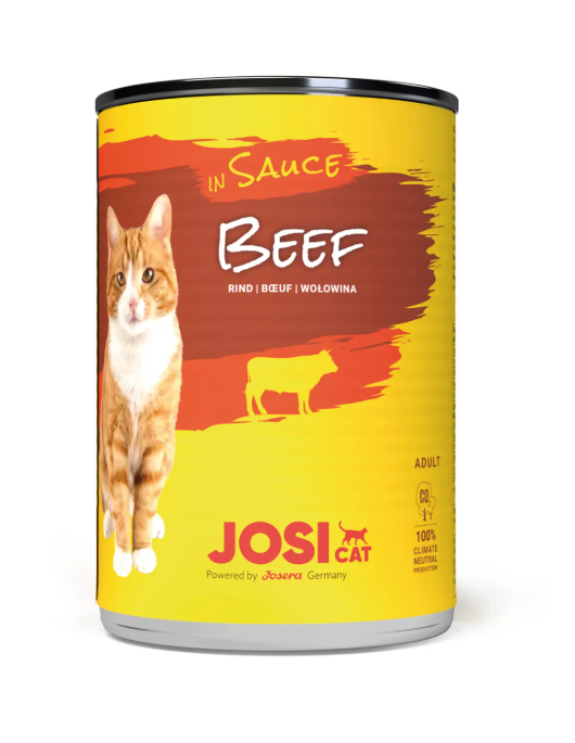  کنسرو گربه جوسی کت با طعم گوشت گاو در سس (JosiCat Beef in Sauce) 