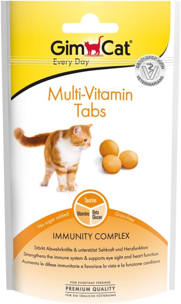مکمل ویتامینی گربه GimCat Multi Vitamin Tabs قرص تائورین و ویتامین گربه جیم کت