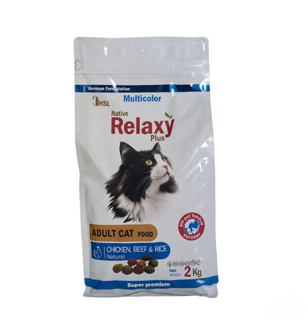 غذای خشک گربه بالغ ریلکسی مولتی کالر Relaxy Adult Cat Multicolor 