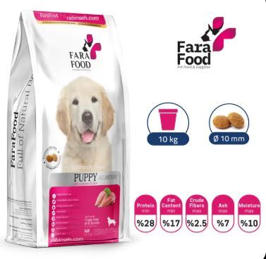 غذای خشک سگ پاپی همه نژادها فرافود با طعم مرغ و برنج FaraFood Puppy Chicken & Rice