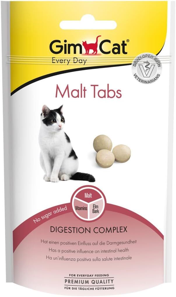 قرص مالت گربه جیم کت GimCat Malt Tabs قرص ضد هیربال گربه جیم کت