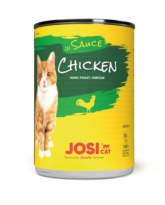 کنسرو گربه جوسی کت با طعم مرغ در سس (JosiCat Chicken in Sauce)