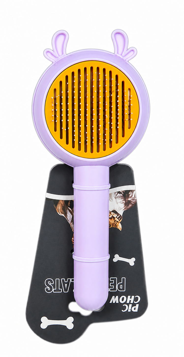 برس دکمه‌تخلیه‌دار سگ و گربه Self Cleaning Slicker Brush
