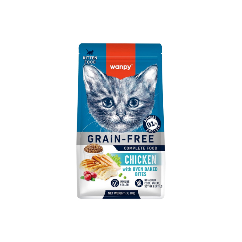  غذای خشک بچه گربه ونپی با طعم مرغ Wanpy Kitten Dry Food- Chicken Flavor 